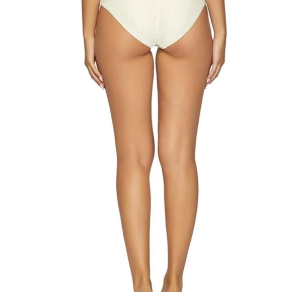 PilyQ PQ Swim bikini bottom. Ivory. Size L. NWT. - Picture 3 of 5